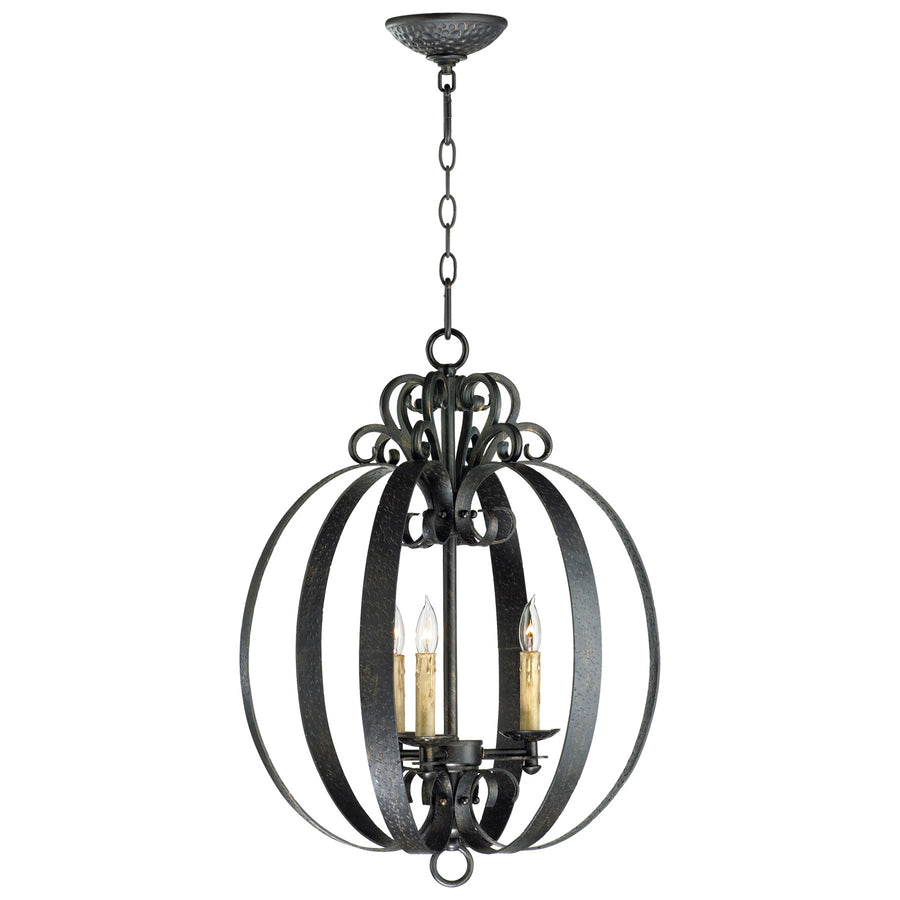 Iron Globe Hanging Light