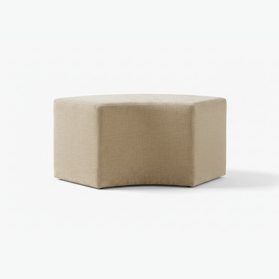 KHAI CURVED VELVET DINING BENCH