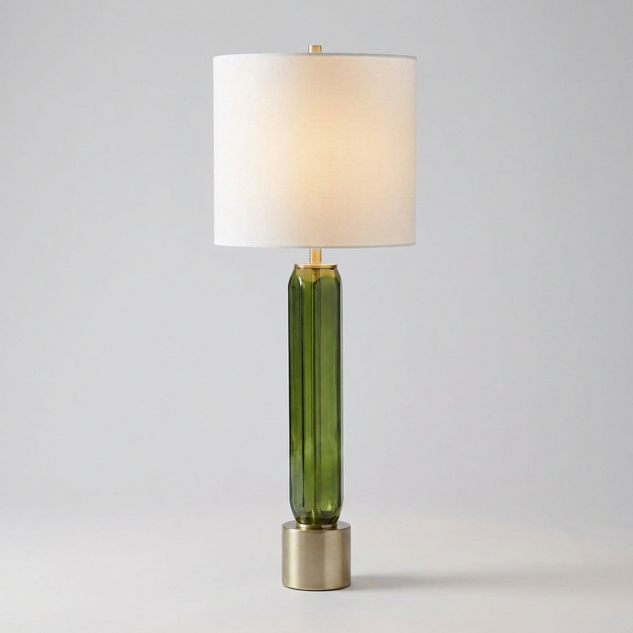 ASPIS GREEN GLASS TABLE LAMP