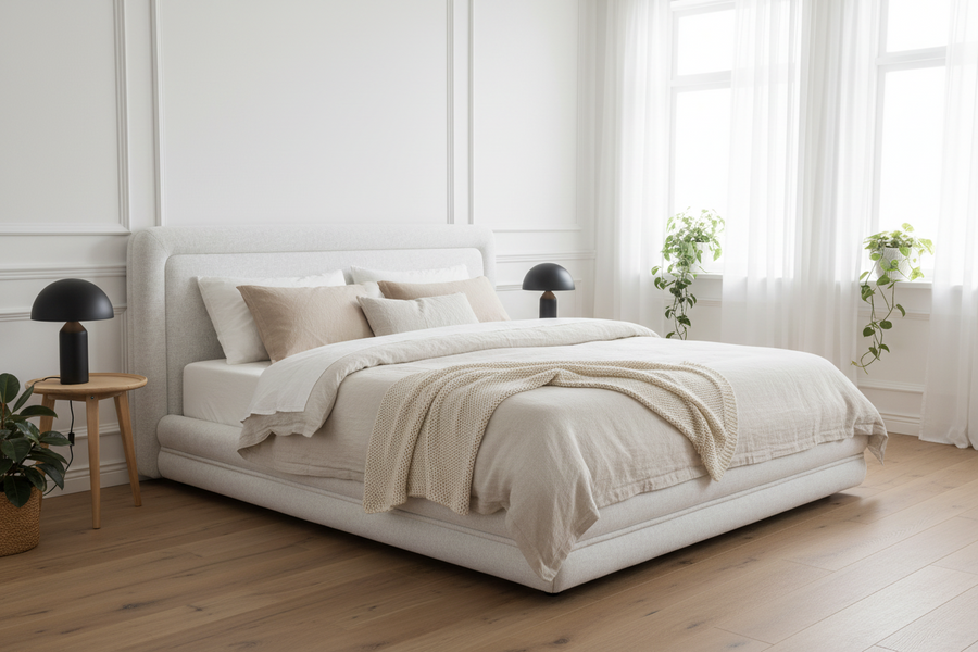TORY UPHOLSTERED PLATFORM BED
