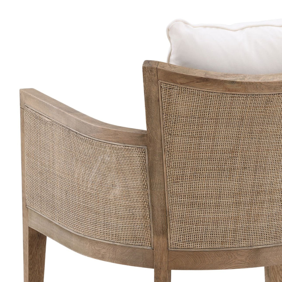 LAUREL NATURAL OAK + CANE ARMCHAIR