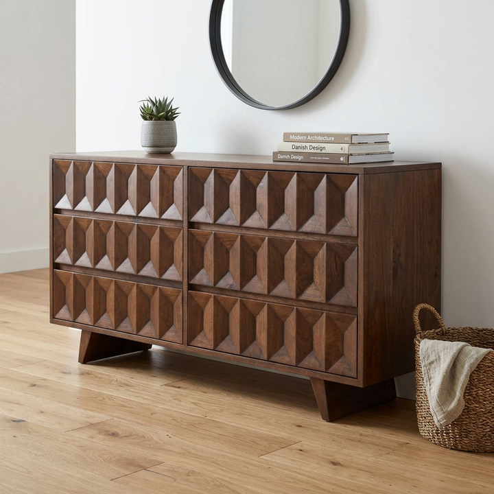 LISBON 6 DRAWER DRESSER