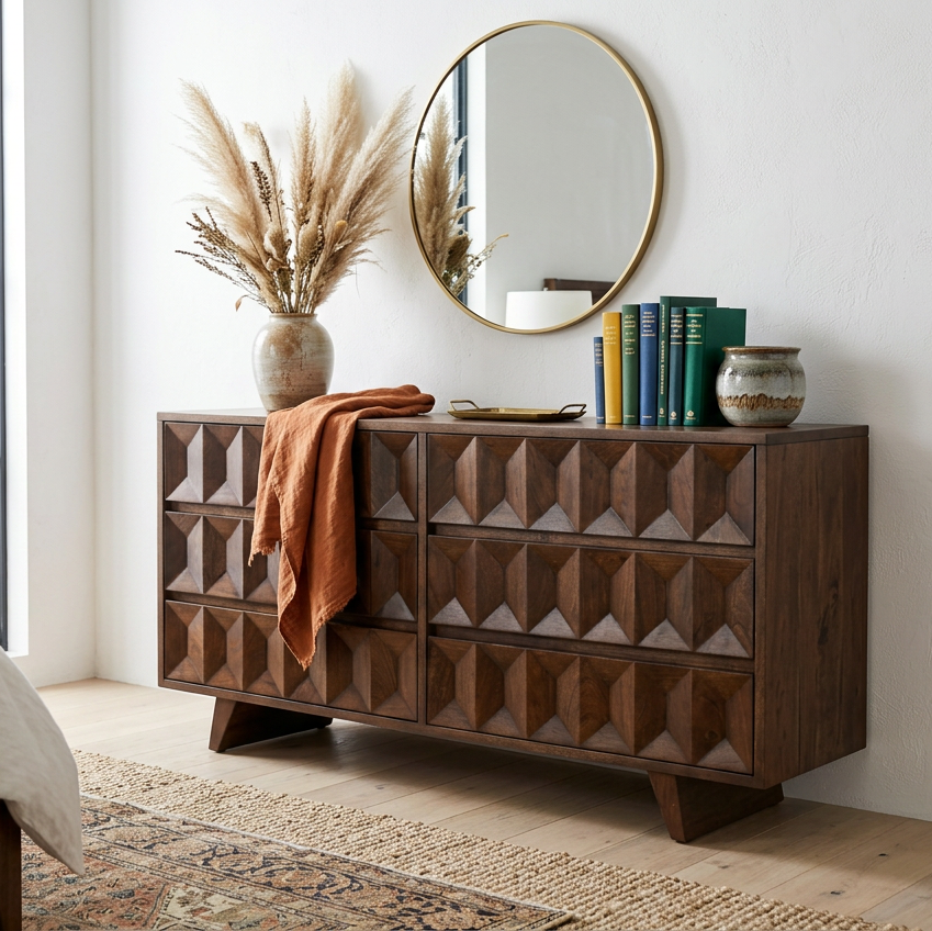 LISBON 6 DRAWER DRESSER