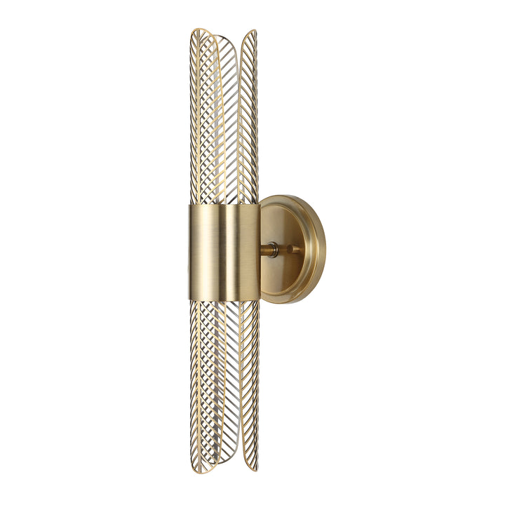 CRET 2 LIGHT LED BRASS SCONCE