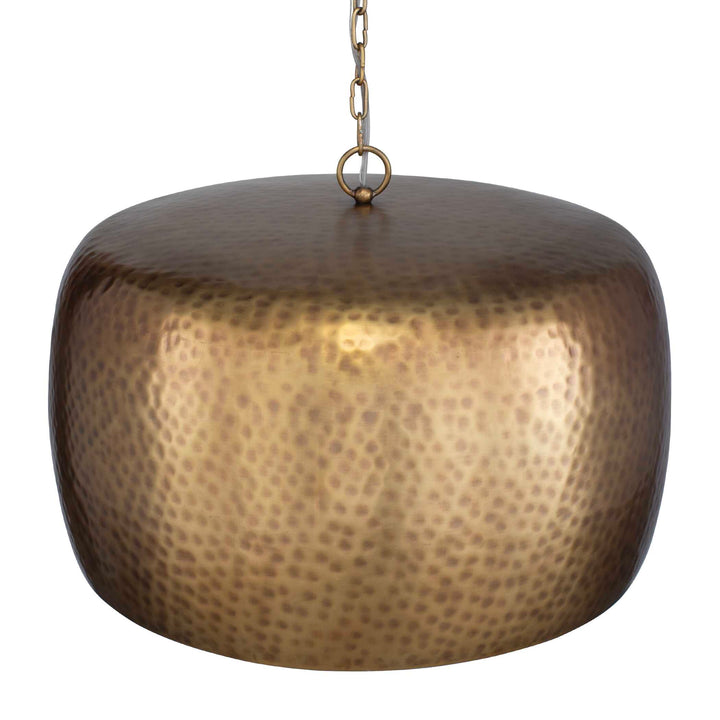 LEMONT HAMMERED BRASS 1 LIGHT PENDANT