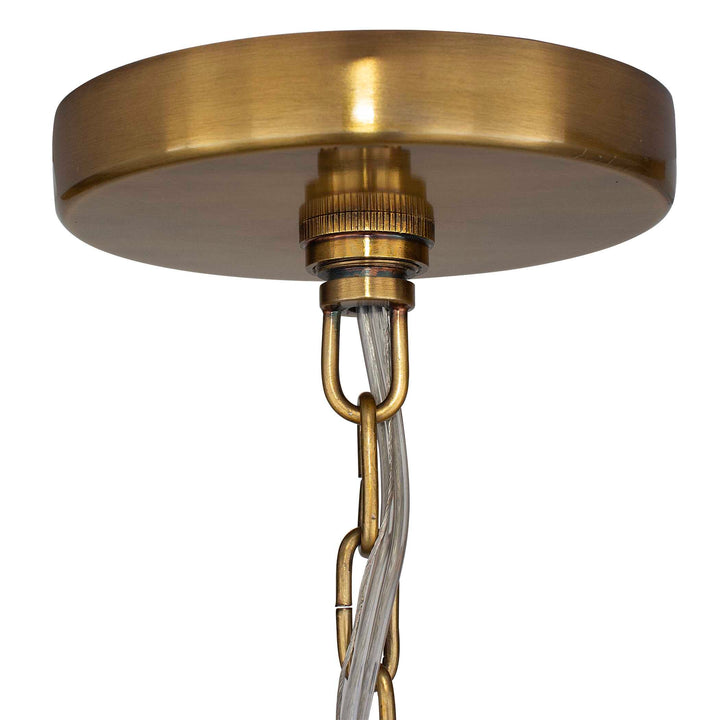 LEMONT HAMMERED BRASS 1 LIGHT PENDANT