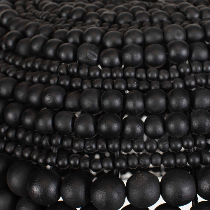 PERSEPHONE BLACK BEAD 1 LIGHT PENDANT