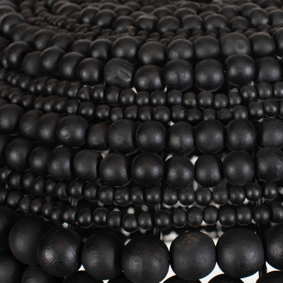 PERSEPHONE BLACK BEAD 1 LIGHT PENDANT