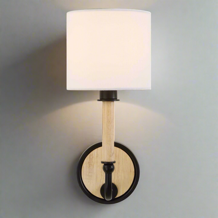 FRANCONIA 1 LIGHT WOODEN SCONCE