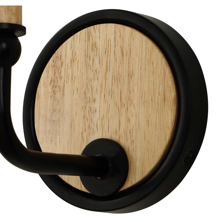 FRANCONIA 1 LIGHT WOODEN SCONCE