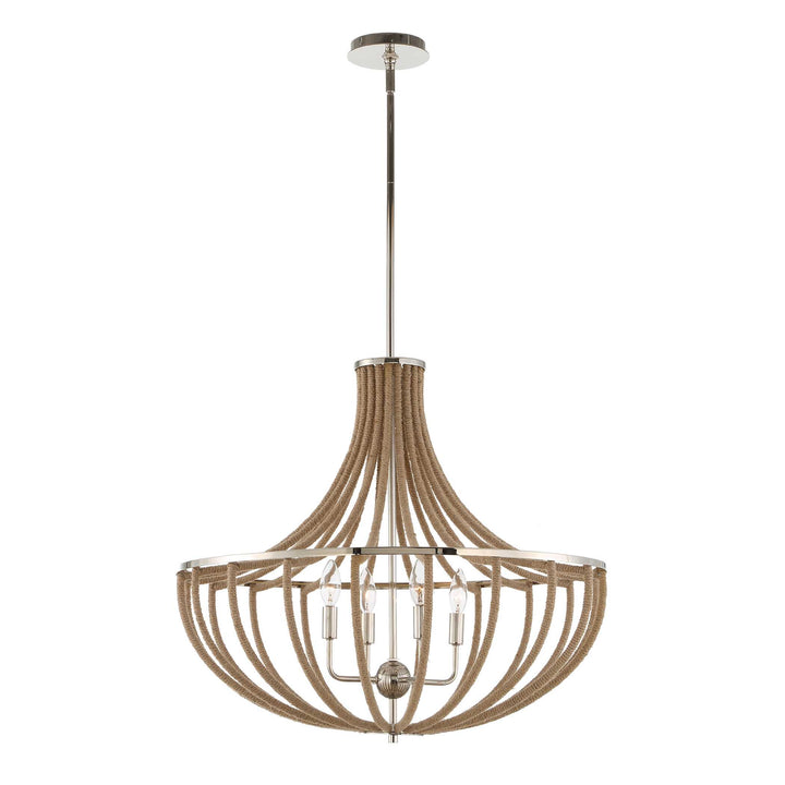 LOVELOCK 4 LIGHT ROPE EMPIRE CHANDELIER
