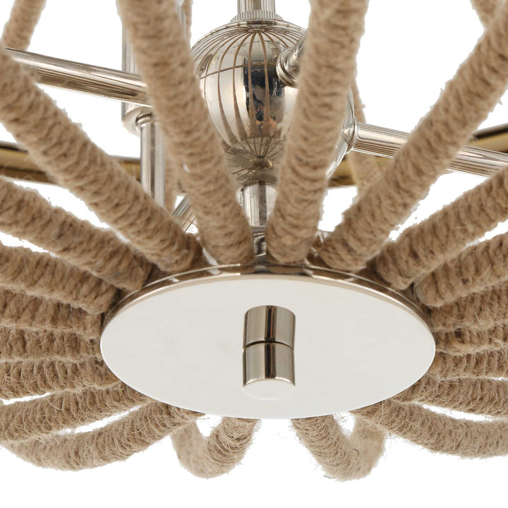 LOVELOCK 4 LIGHT ROPE EMPIRE CHANDELIER