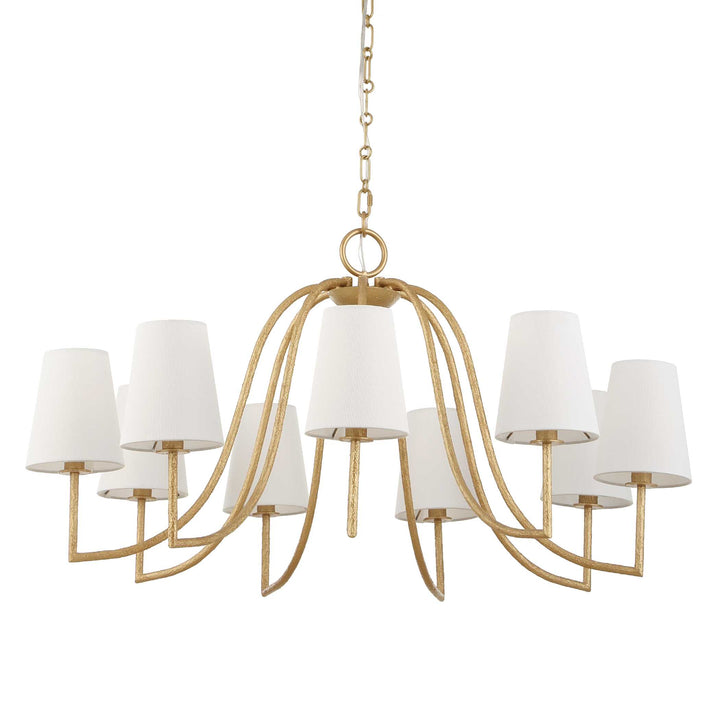 SEVILLE 9 LIGHT GOLD CHANDELIER