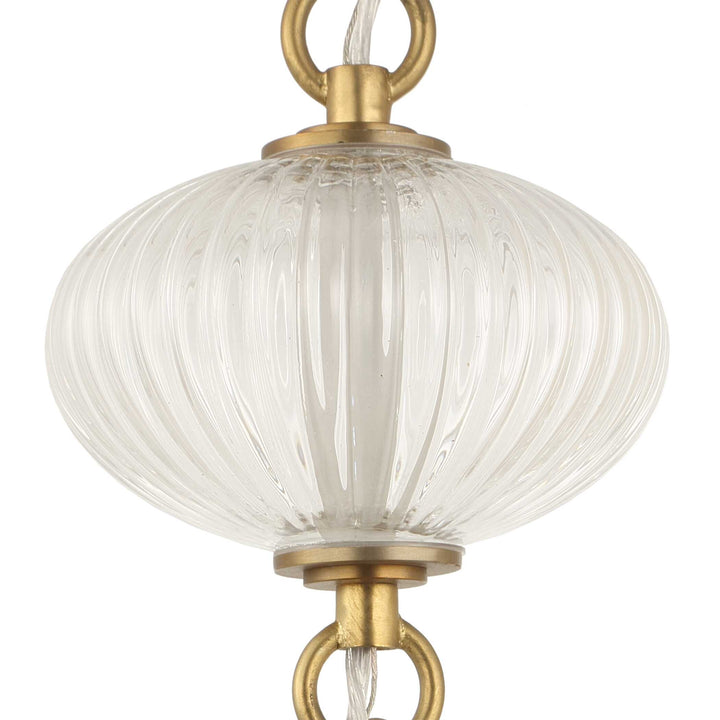 BELLAIRE BRUSHED GOLD + GLASS PENDANT