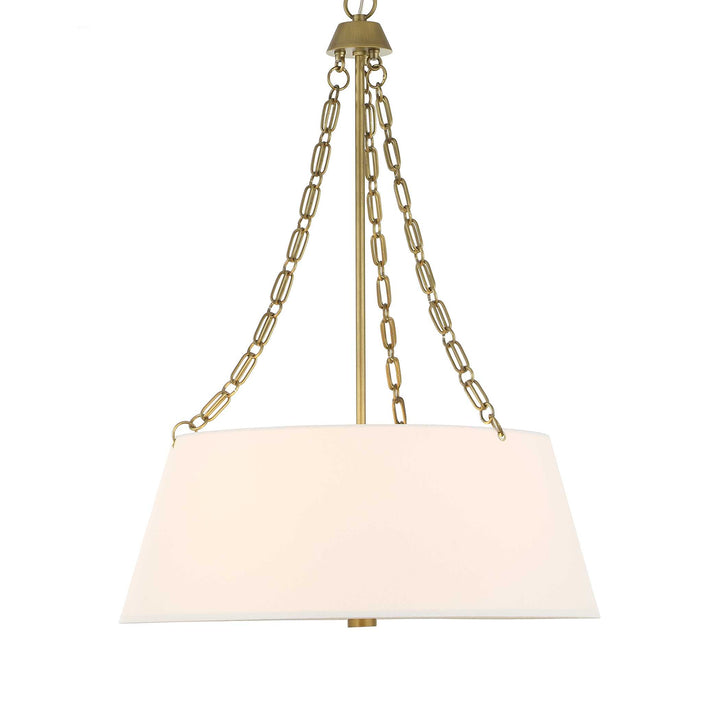 ANDALUCIA BRUSHED GOLD DRUM PENDANT