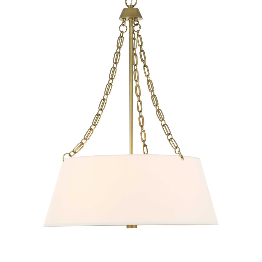 ANDALUCIA BRUSHED GOLD DRUM PENDANT