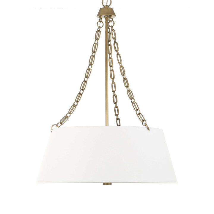 ANDALUCIA BRUSHED GOLD DRUM PENDANT