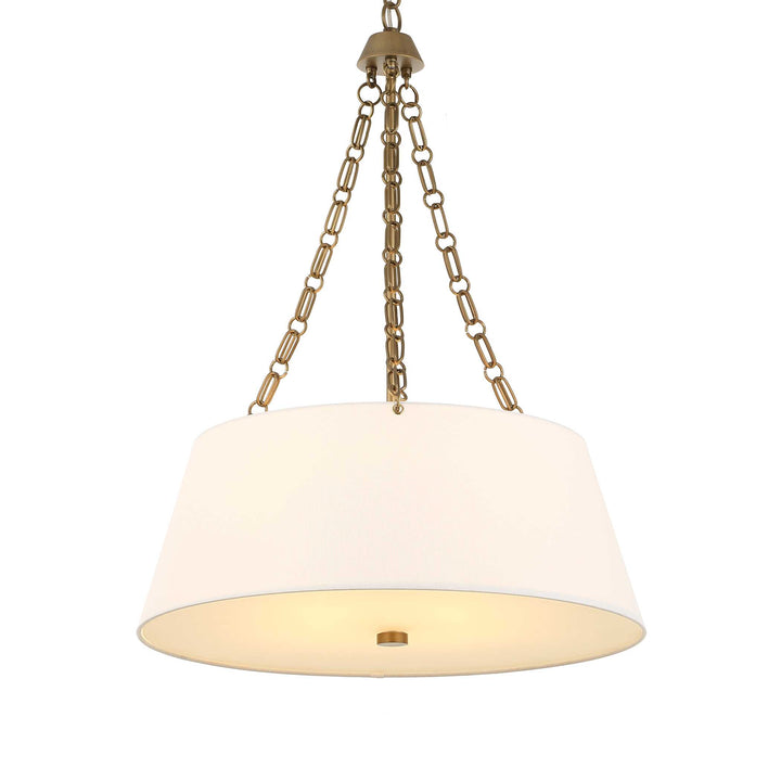 ANDALUCIA BRUSHED GOLD DRUM PENDANT