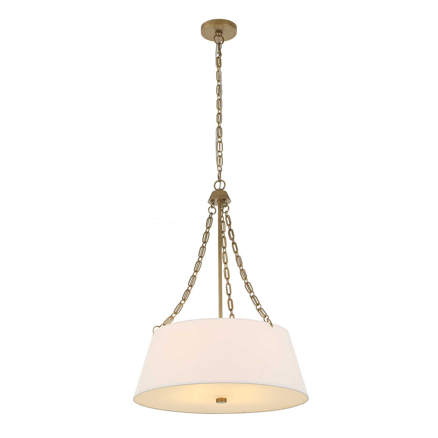 ANDALUCIA BRUSHED GOLD DRUM PENDANT