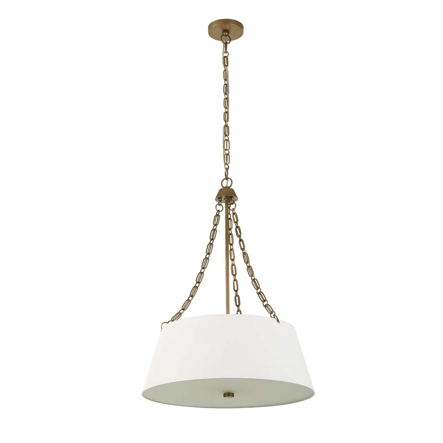 ANDALUCIA BRUSHED GOLD DRUM PENDANT