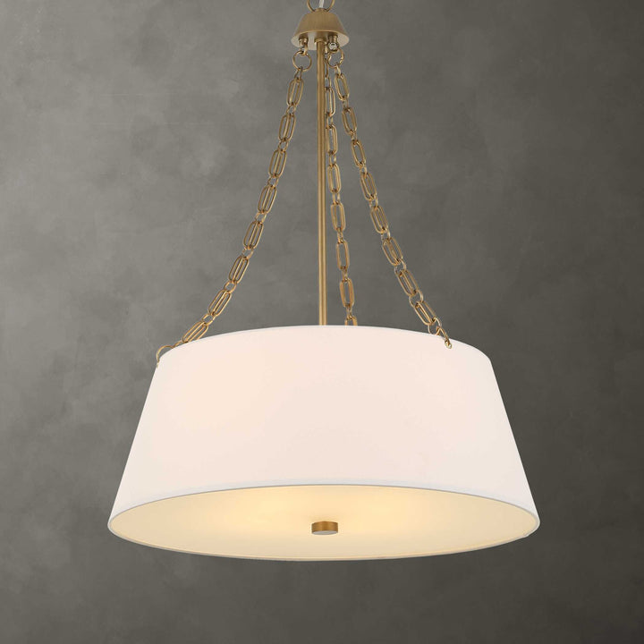 ANDALUCIA BRUSHED GOLD DRUM PENDANT