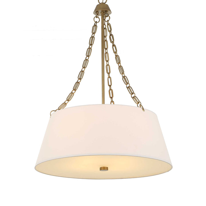 ANDALUCIA BRUSHED GOLD DRUM PENDANT