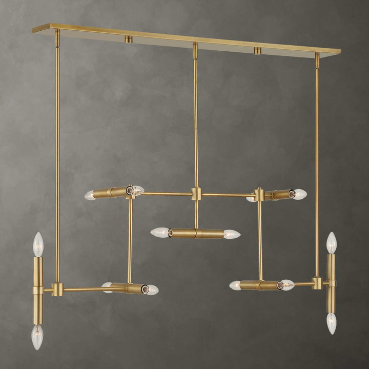 CADRE 14 LIGHT MODERN LINEAR PENDANT
