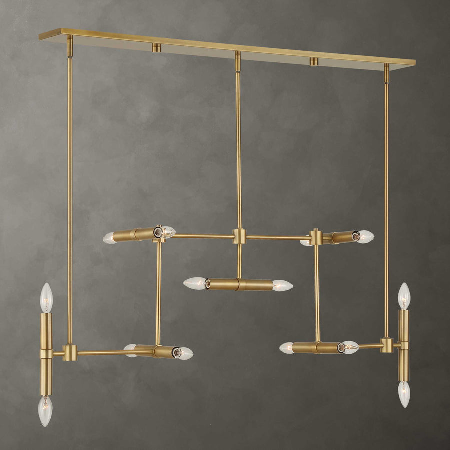 CADRE 14 LIGHT MODERN LINEAR PENDANT