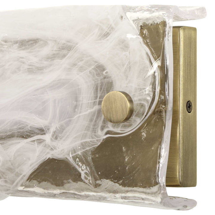 TAFFY 1 LIGHT LED SWIRL GLASS SCONCE