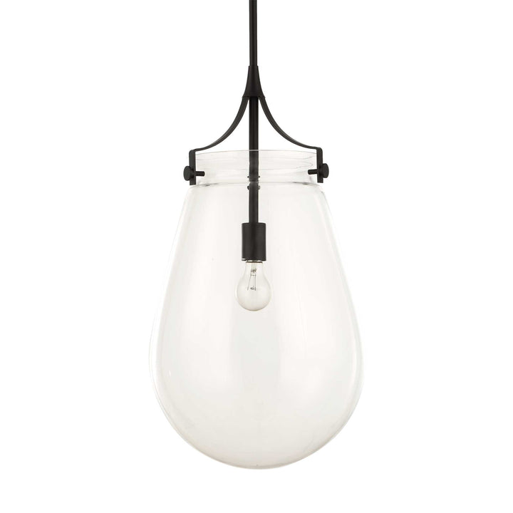 DEWDROP 1 LIGHT GLASS SHADE PENDANT
