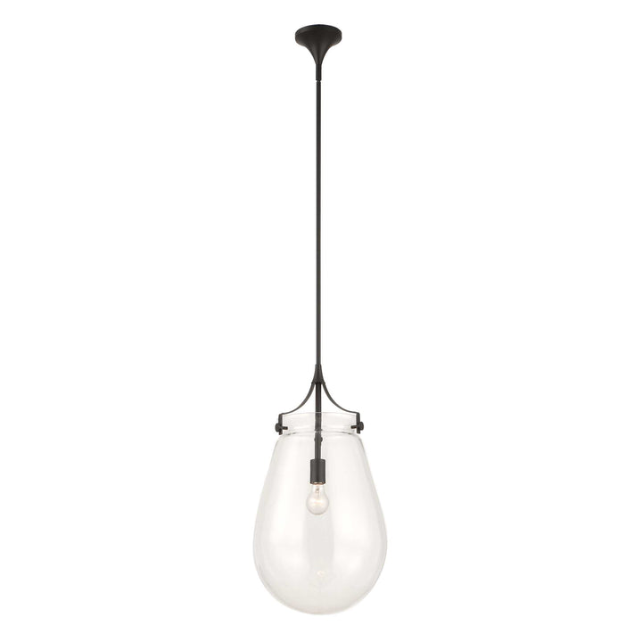 DEWDROP 1 LIGHT GLASS SHADE PENDANT