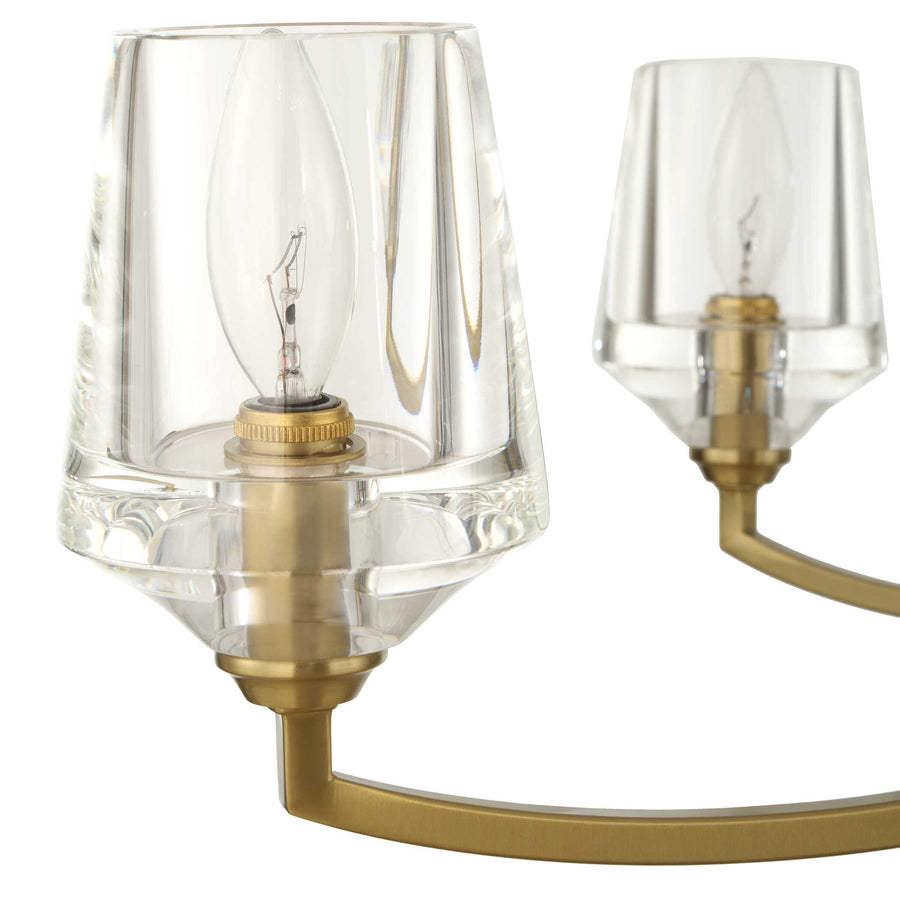 BARCELONA 6 LIGHT BRASS CHANDELIER
