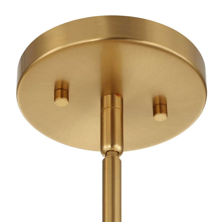 POPPINS 8 LIGHT BRASS CHANDELIER