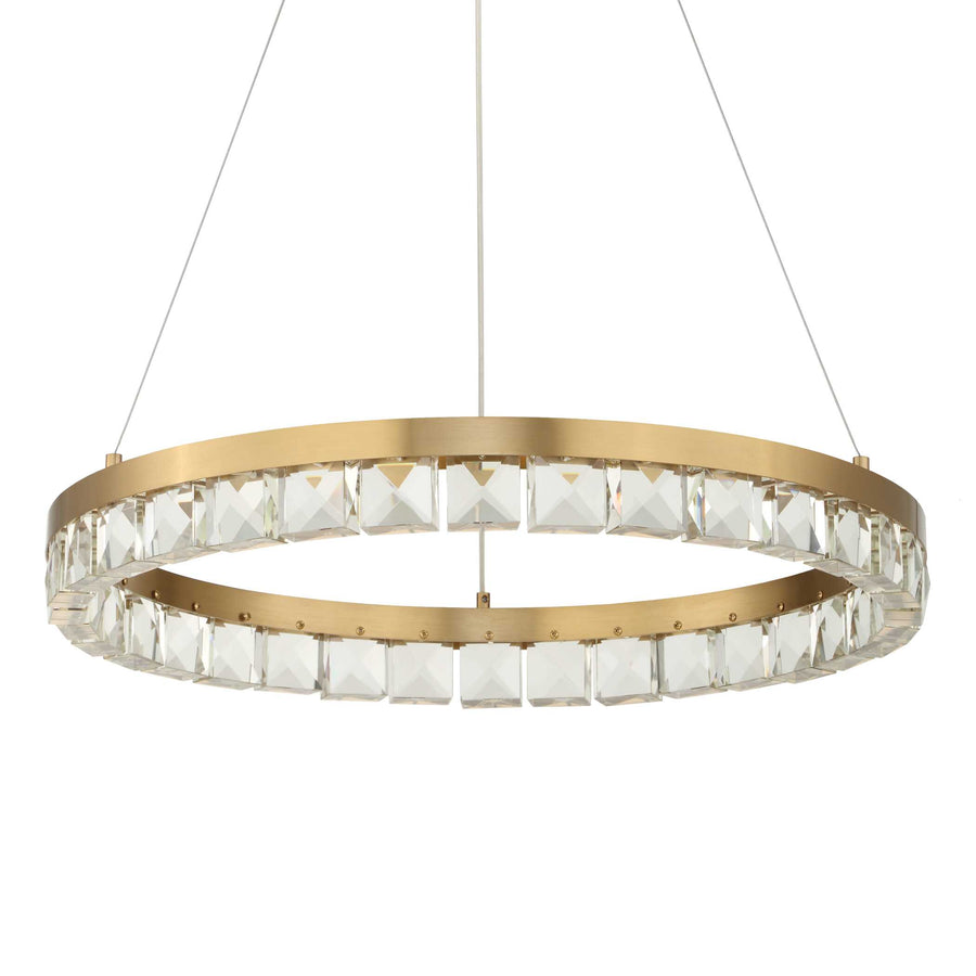 SEGOVIA ROUND CRYSTAL LED CHANDELIER