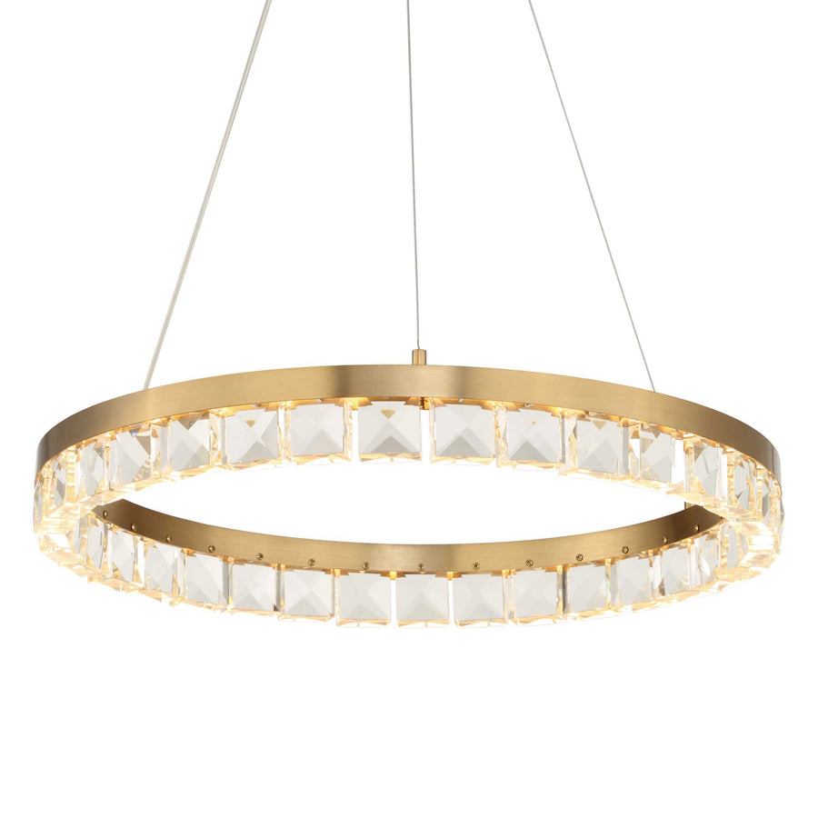 SEGOVIA ROUND CRYSTAL LED CHANDELIER