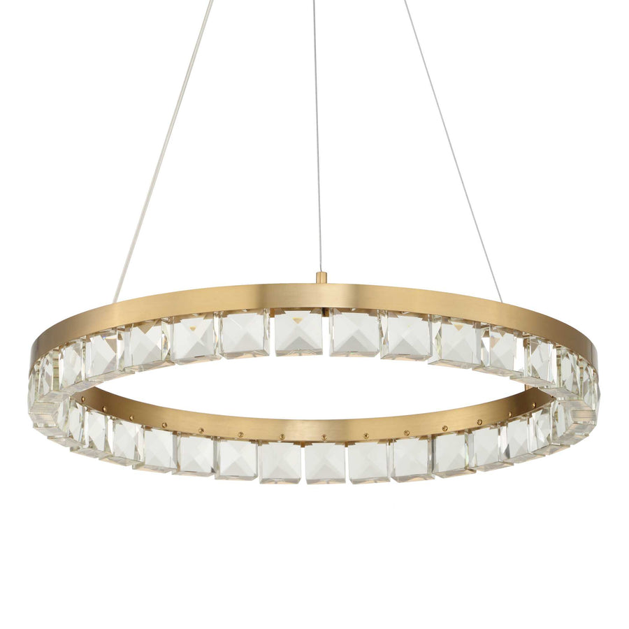 SEGOVIA ROUND CRYSTAL LED CHANDELIER