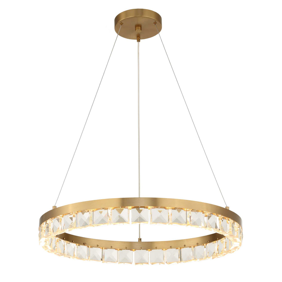 SEGOVIA ROUND CRYSTAL LED CHANDELIER