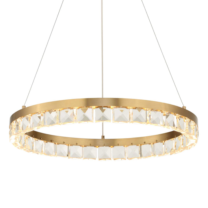 SEGOVIA ROUND CRYSTAL LED CHANDELIER