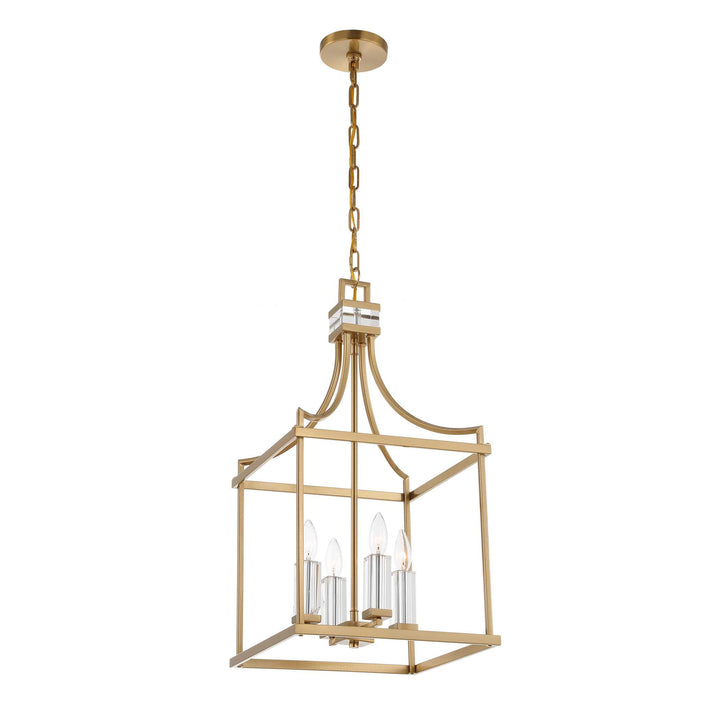 MONTREAL 4 LIGHT BRASS LANTERN PENDANT