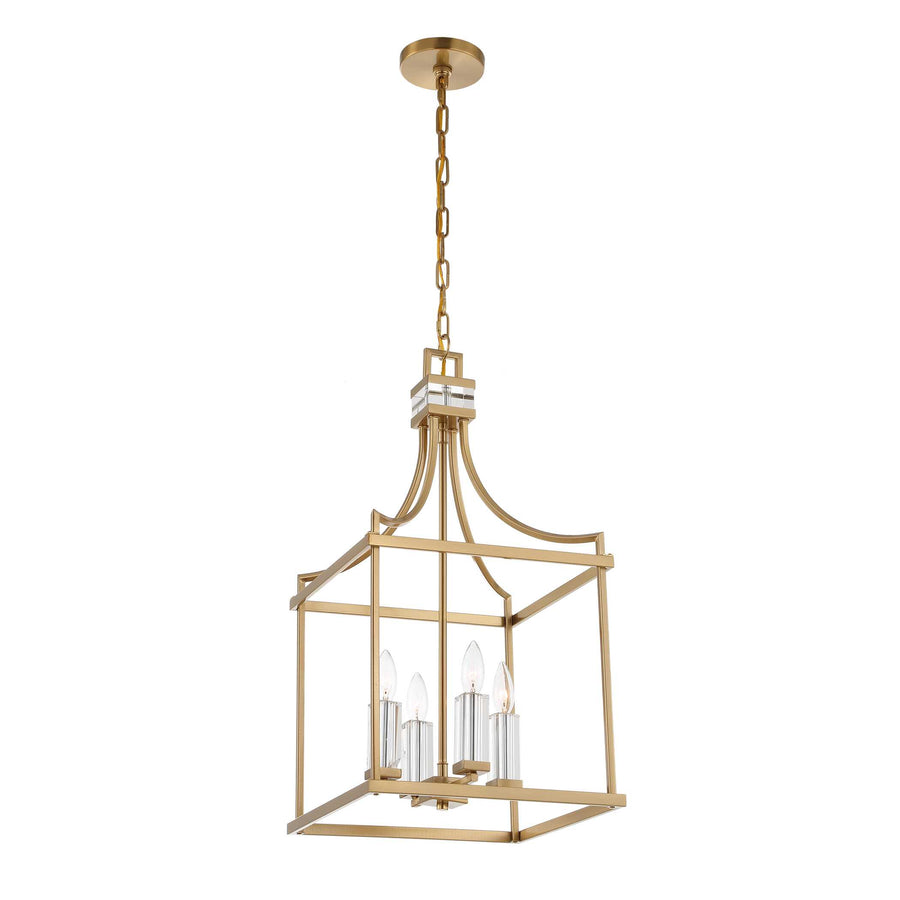 MONTREAL 4 LIGHT BRASS LANTERN PENDANT