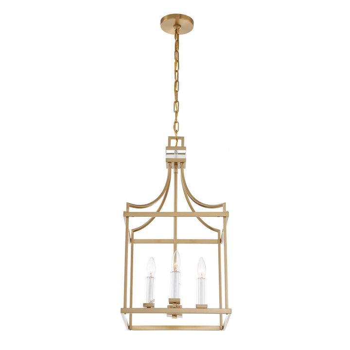 MONTREAL 4 LIGHT BRASS LANTERN PENDANT