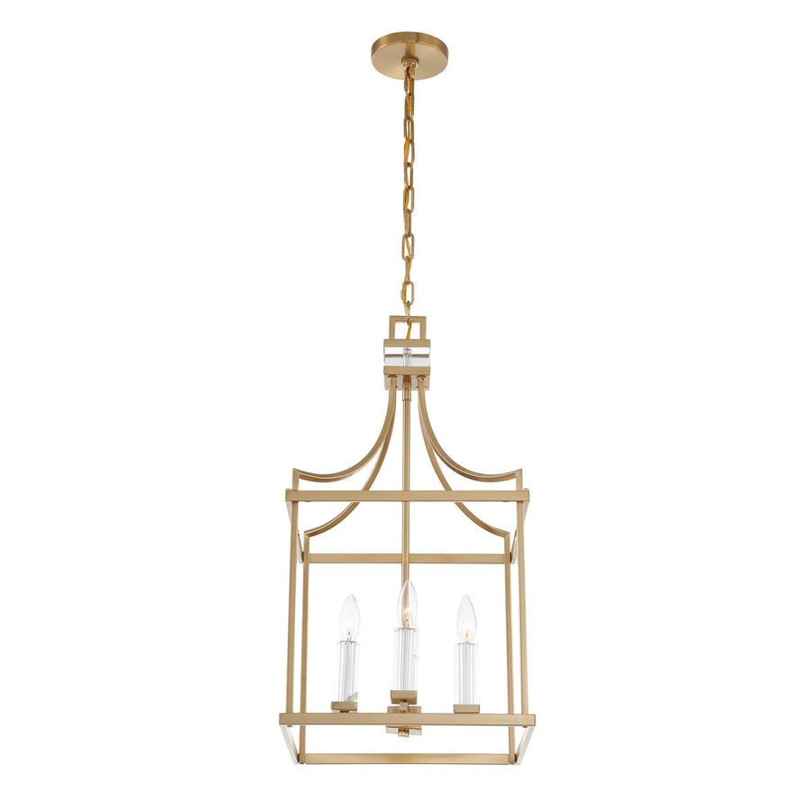 MONTREAL 4 LIGHT BRASS LANTERN PENDANT