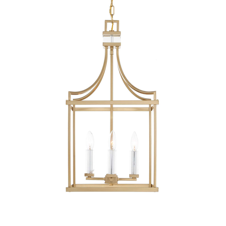 MONTREAL 4 LIGHT BRASS LANTERN PENDANT