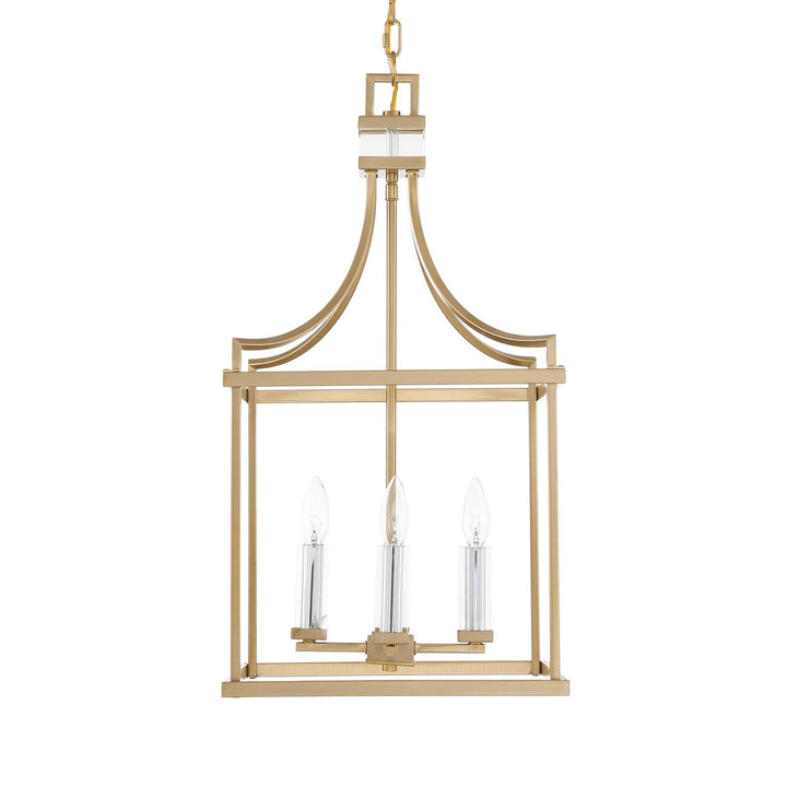 MONTREAL 4 LIGHT BRASS LANTERN PENDANT