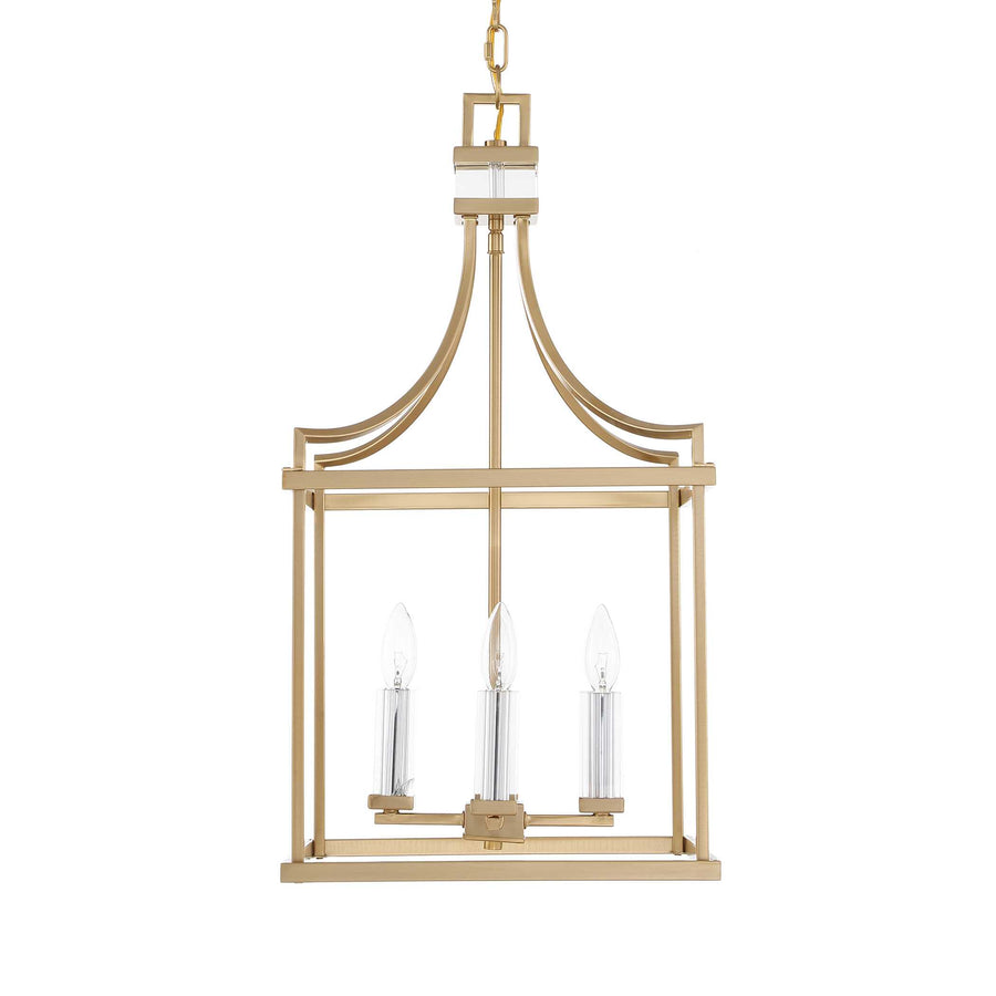 MONTREAL 4 LIGHT BRASS LANTERN PENDANT
