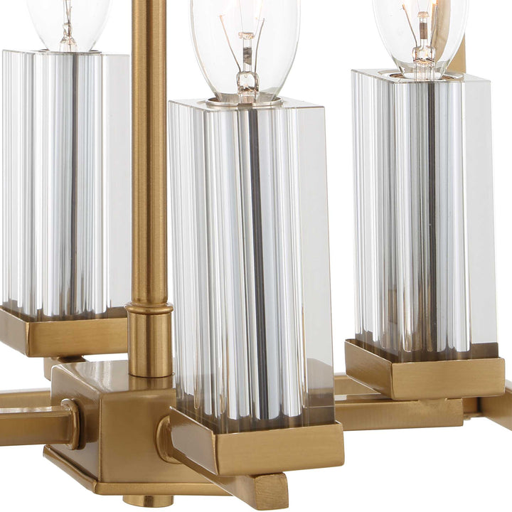 MONTREAL 4 LIGHT BRASS LANTERN PENDANT