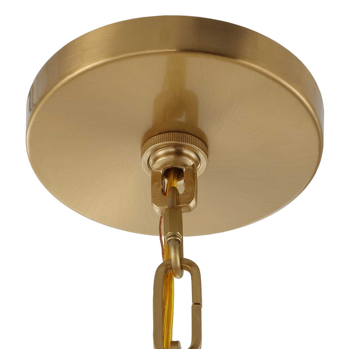 MONTREAL 4 LIGHT BRASS LANTERN PENDANT