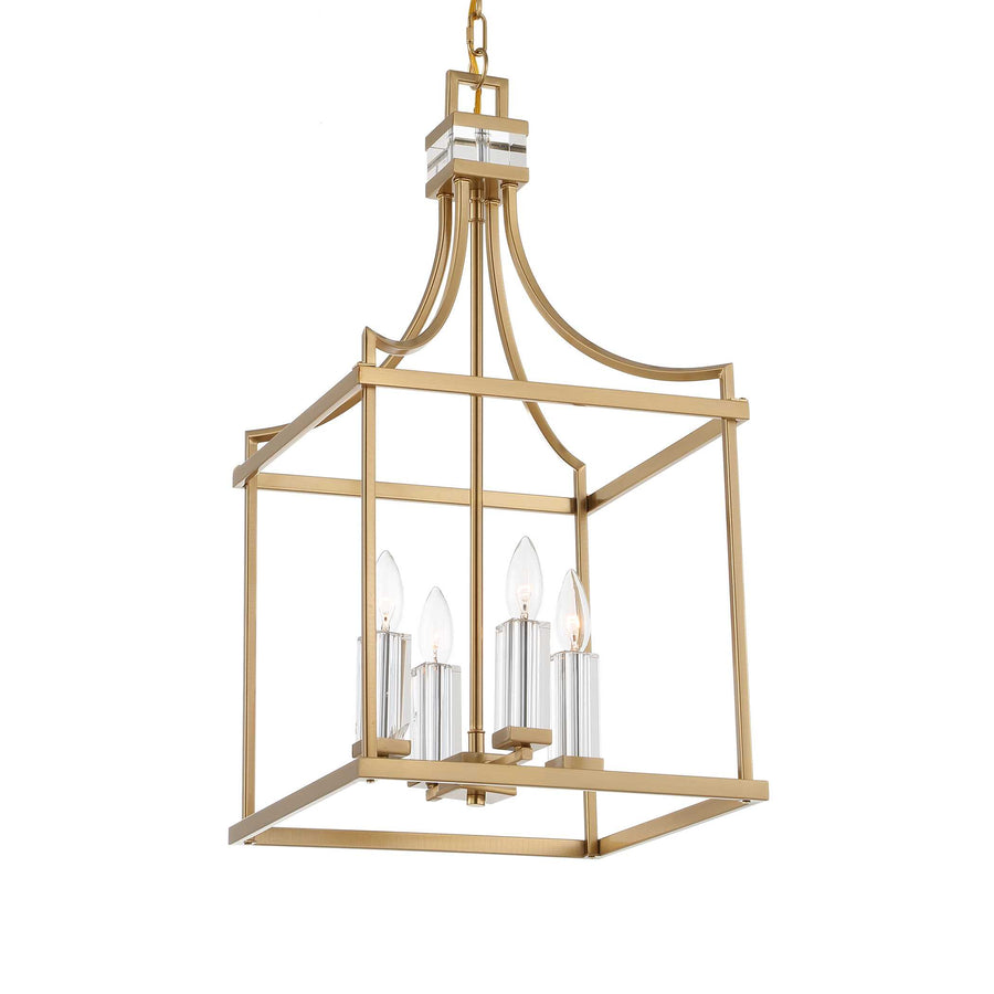 MONTREAL 4 LIGHT BRASS LANTERN PENDANT