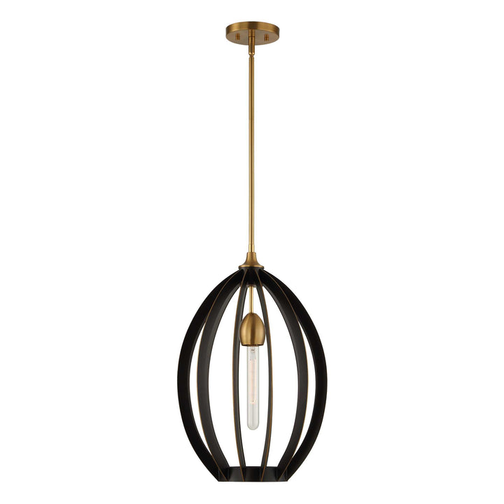 DARBY 1 LIGHT ARCHITECTURAL OVAL PENDANT