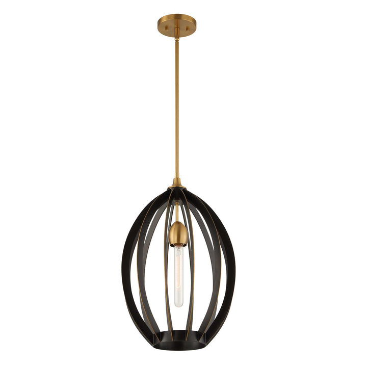 DARBY 1 LIGHT ARCHITECTURAL OVAL PENDANT